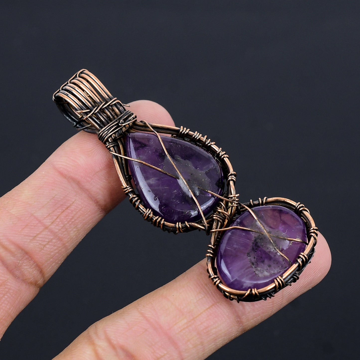 Purple Amethyst Gemstone Pendant