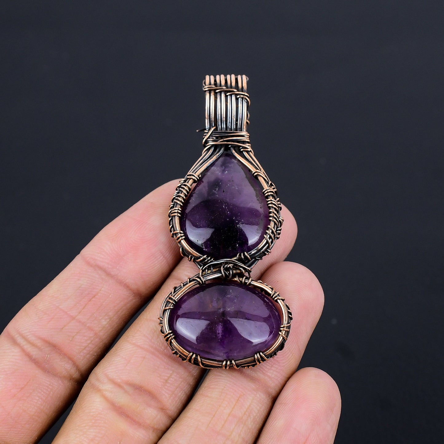 Purple Amethyst Gemstone Pendant