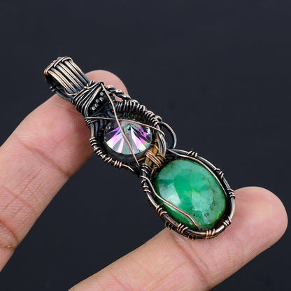 Green Emerald Gemstone Pendant