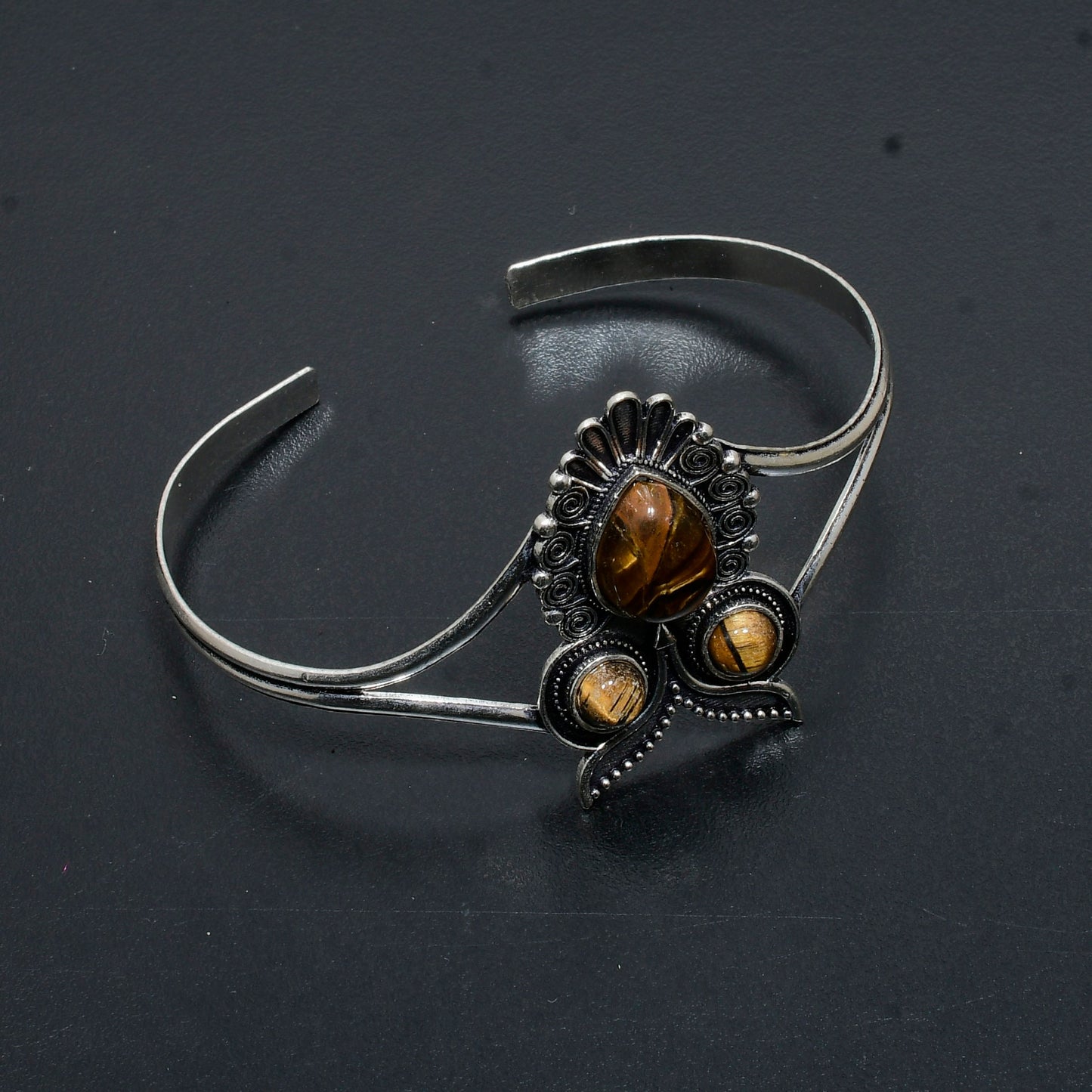 Brown Tiger Eye Gemstone Bangle