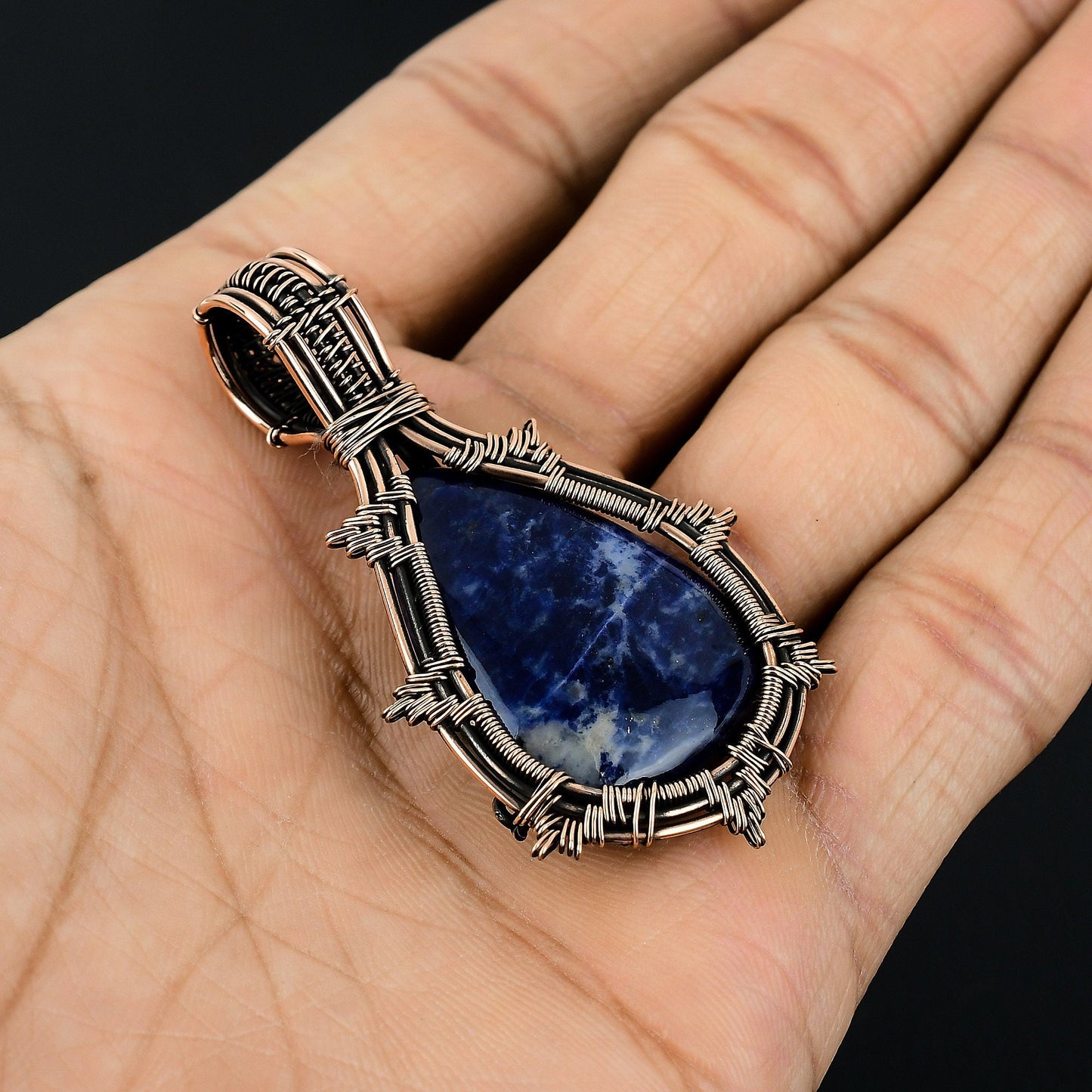Blue Sodalite Gemstone Pendant