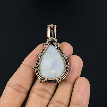Rainbow Moonstone Gemstone Pendant