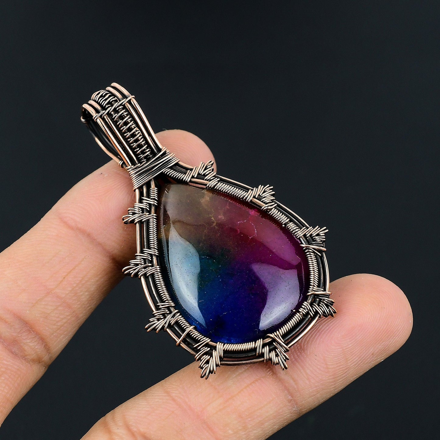 Rainbow Solar Quartz Gemstone Pendant
