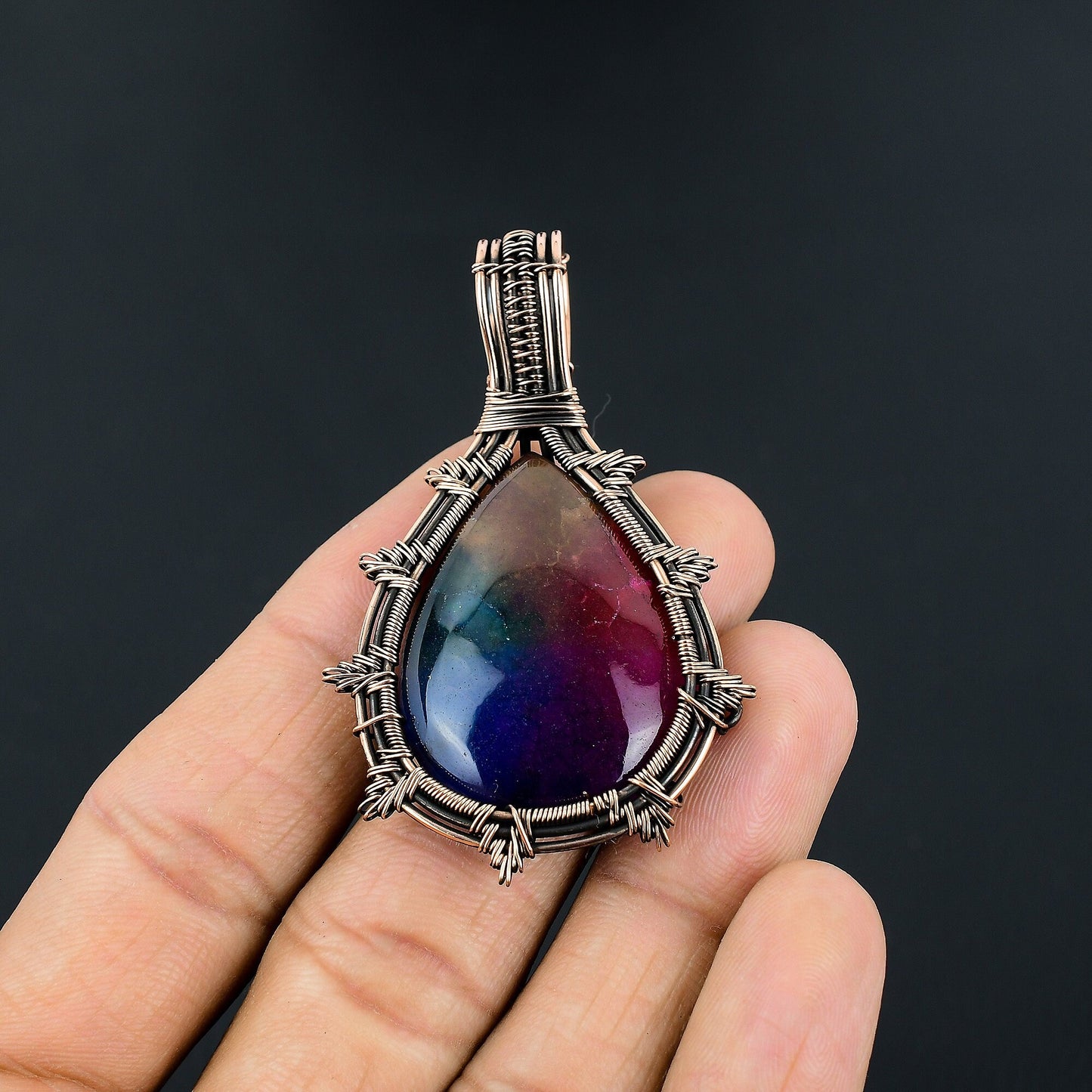 Rainbow Solar Quartz Gemstone Pendant