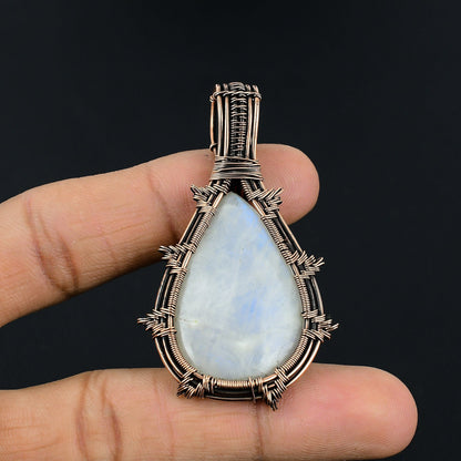Rainbow Moonstone Gemstone Pendant