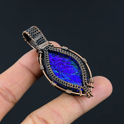 Copper Australian Triplet Opal Gemstone Pendant
