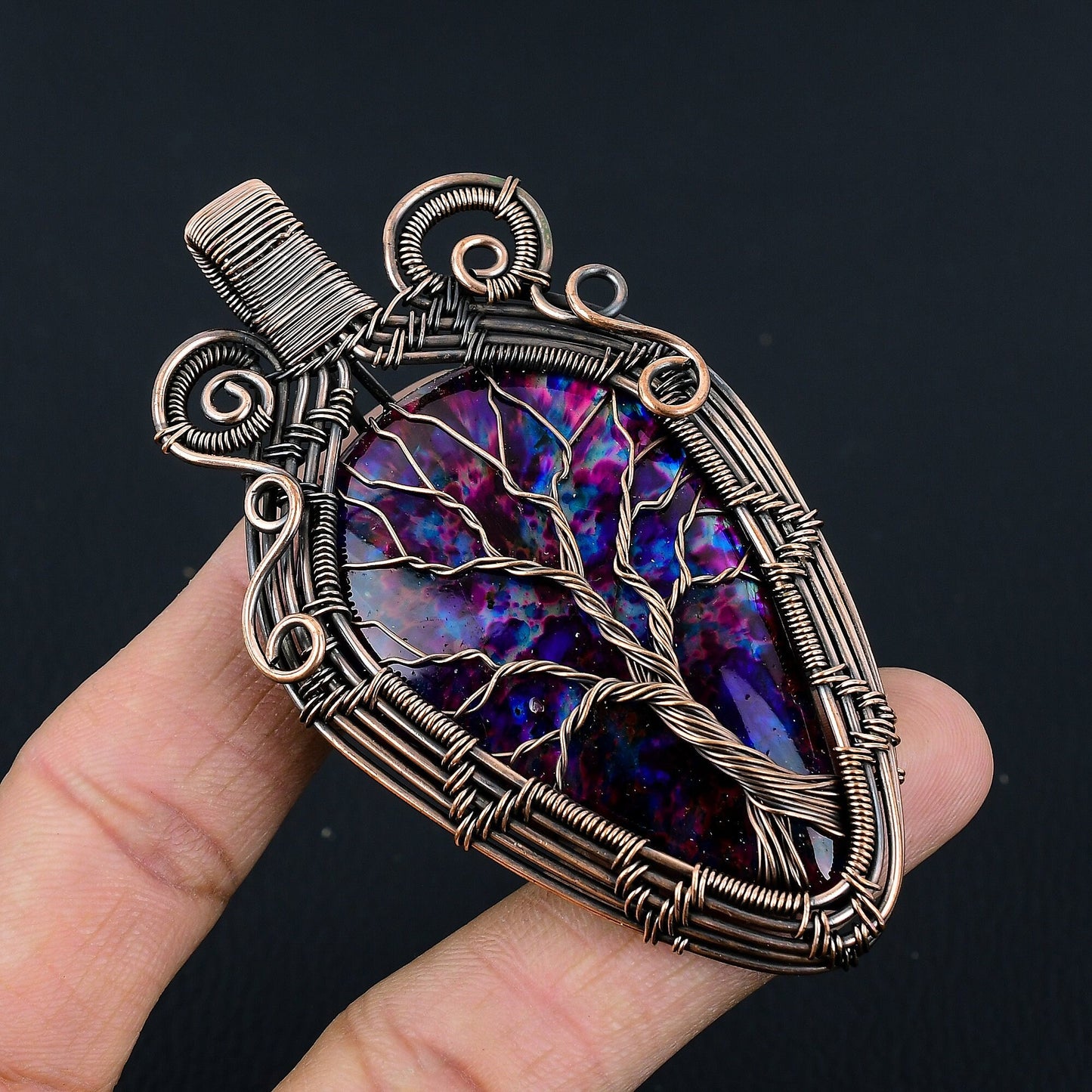 Multi-Color Labradorite Gemstone Pendant