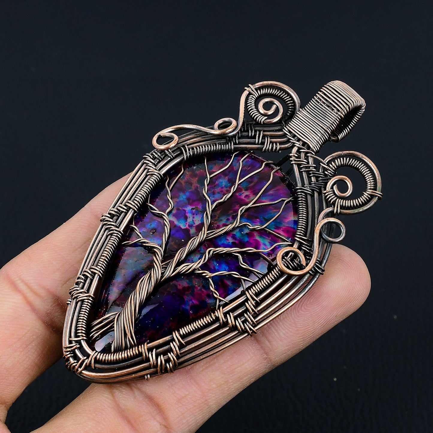 Multi-Color Labradorite Gemstone Pendant