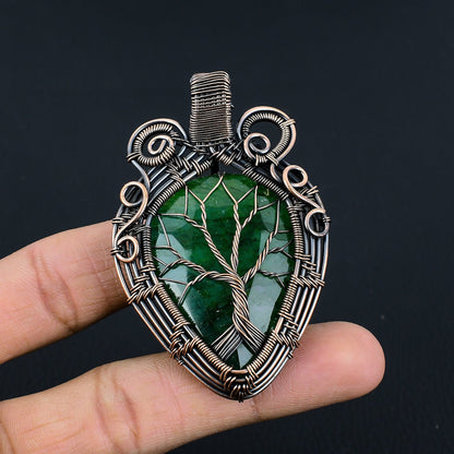 Green Emerald Gemstone Pendant