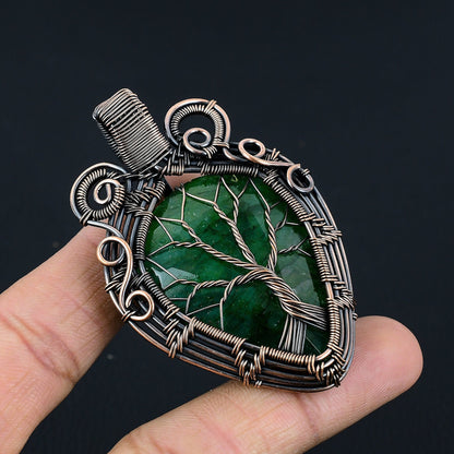 Green Emerald Gemstone Pendant