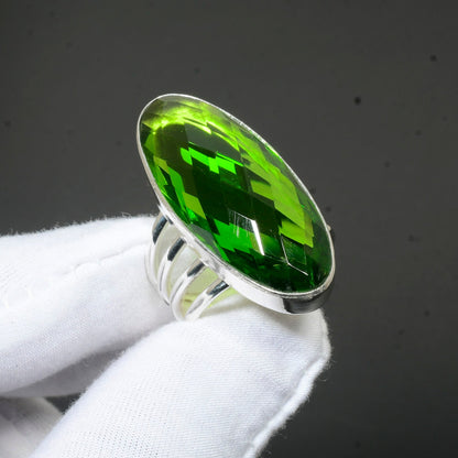 Blue Gemstone Sterling Silver Ring