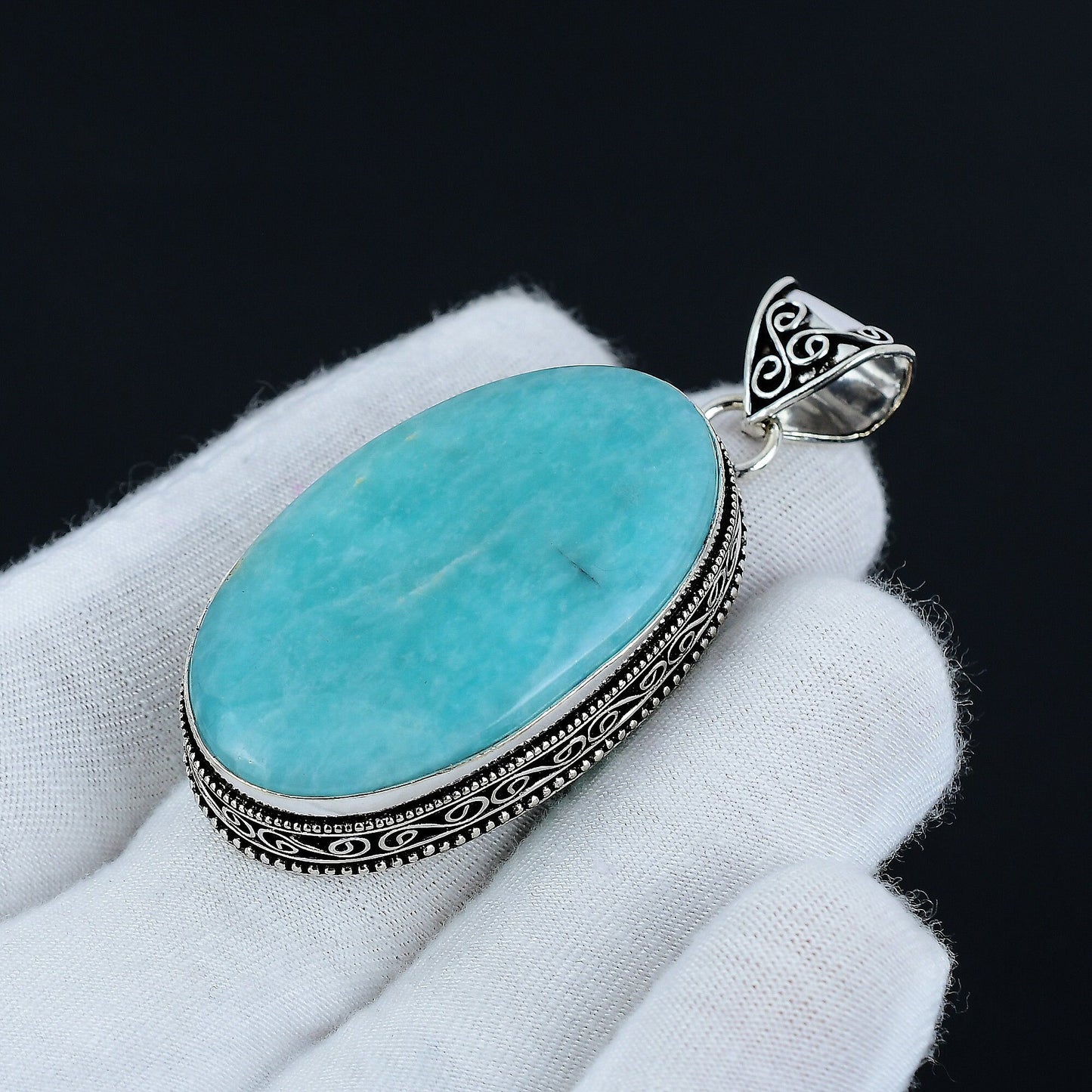 Green Amazonite Gemstone Pendant