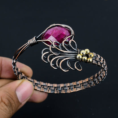Red Ruby Gemstone Bracelet