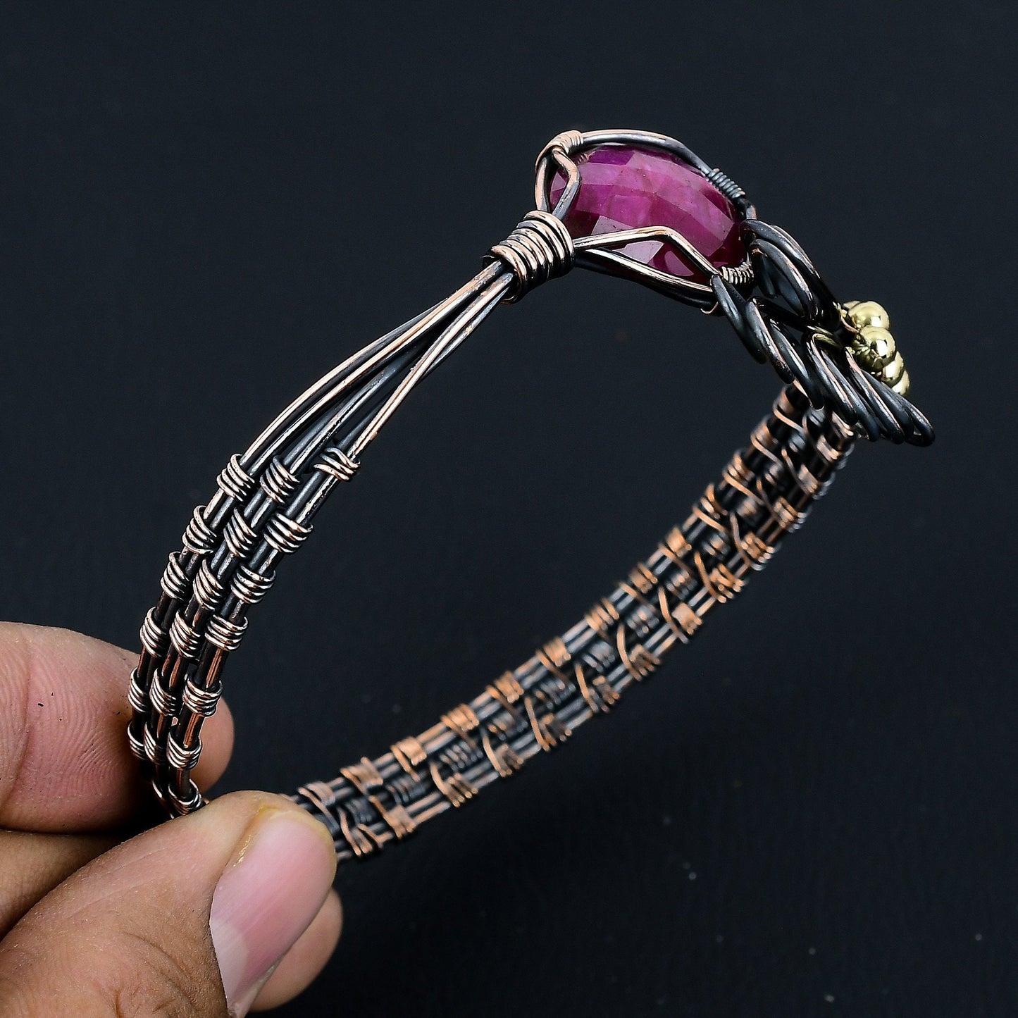 Red Ruby Gemstone Bracelet