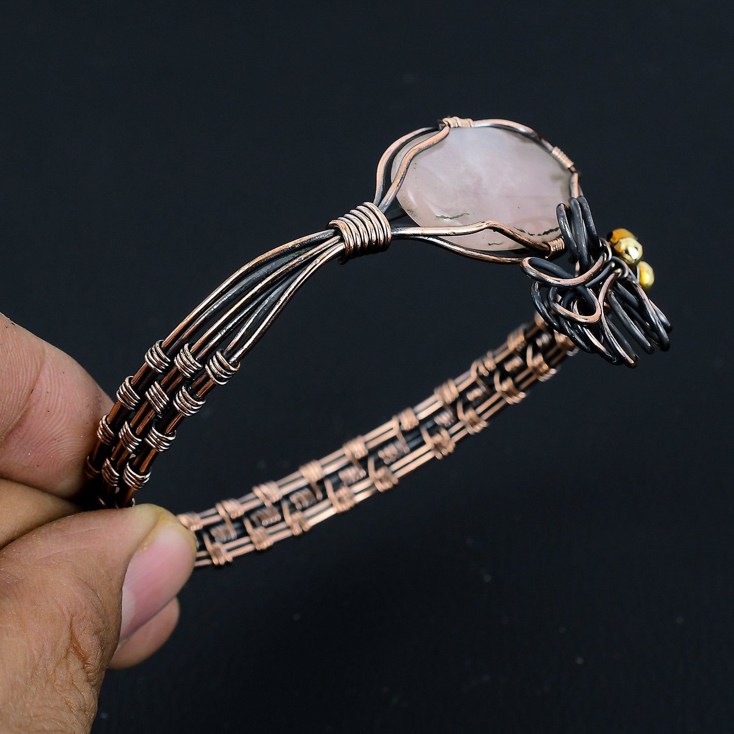 Pink Rose Quartz Gemstone Bracelet