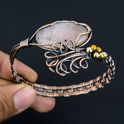 Pink Rose Quartz Gemstone Bracelet