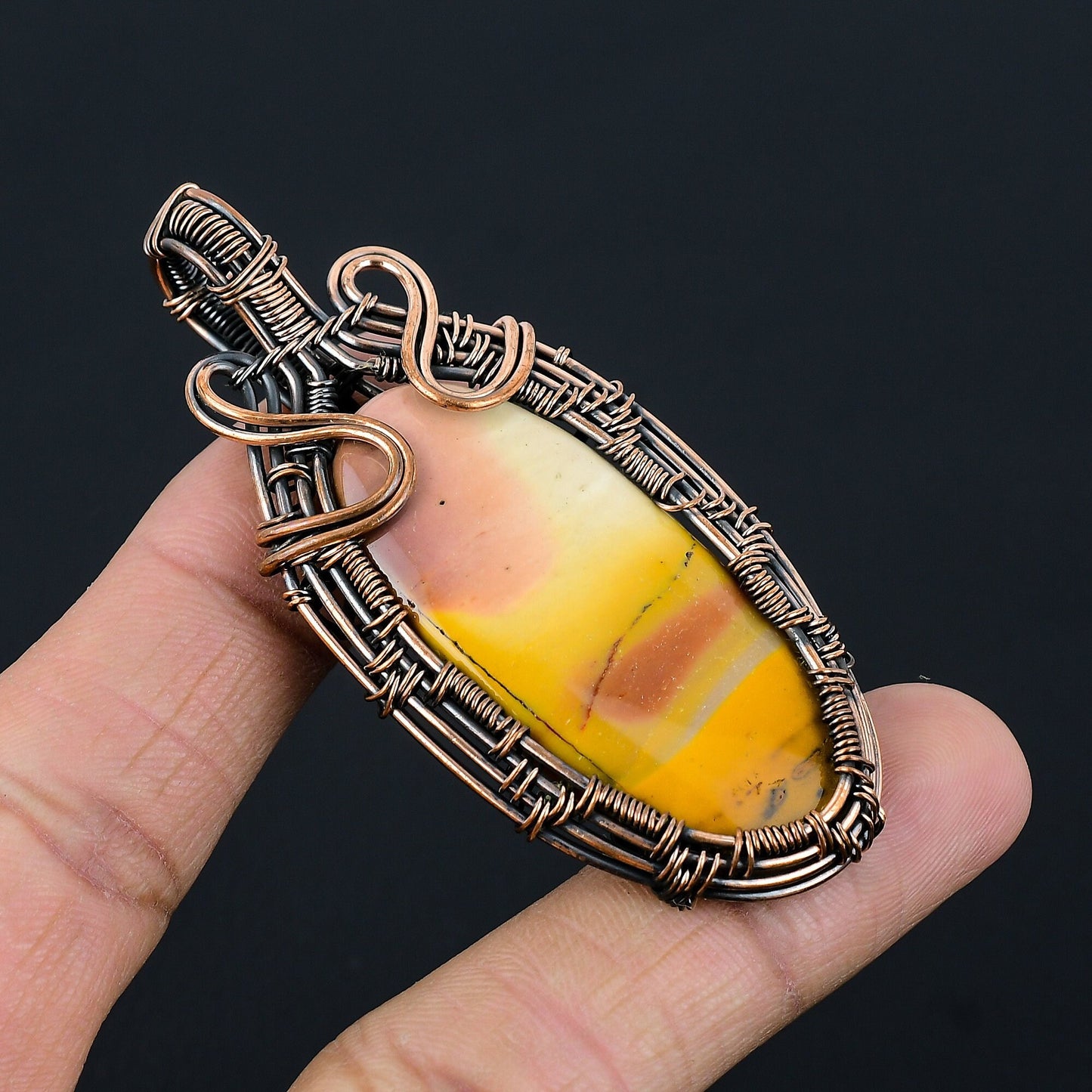 Multicolor Mookaite Gemstone Pendant