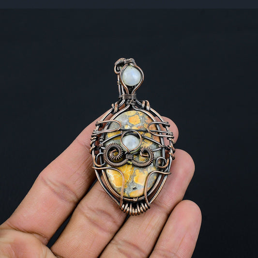 Blue Maligano Jasper Gemstone Pendant