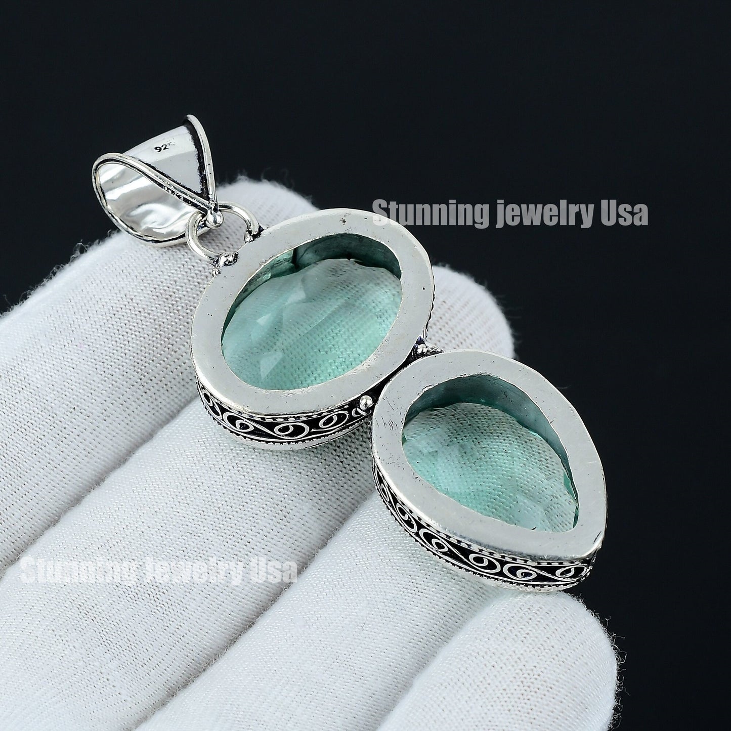 Green Apatite Gemstone Pendant