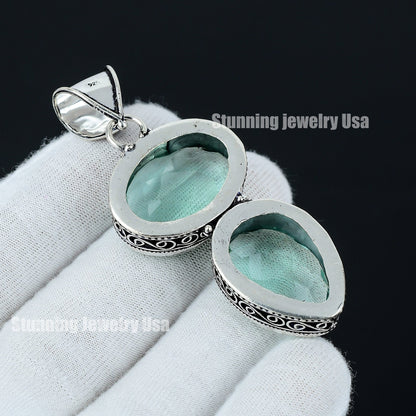 Green Apatite Gemstone Pendant