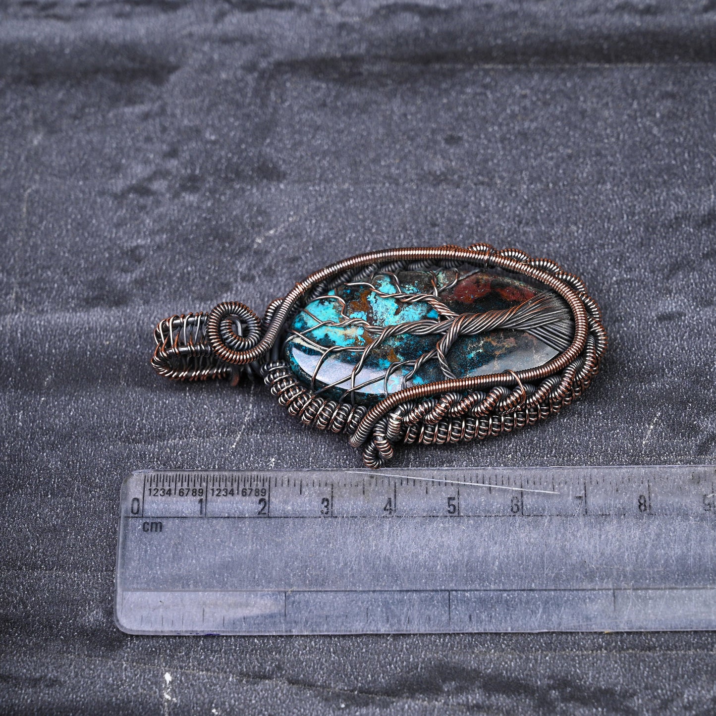 Blue Azurite Gemstone Pendant