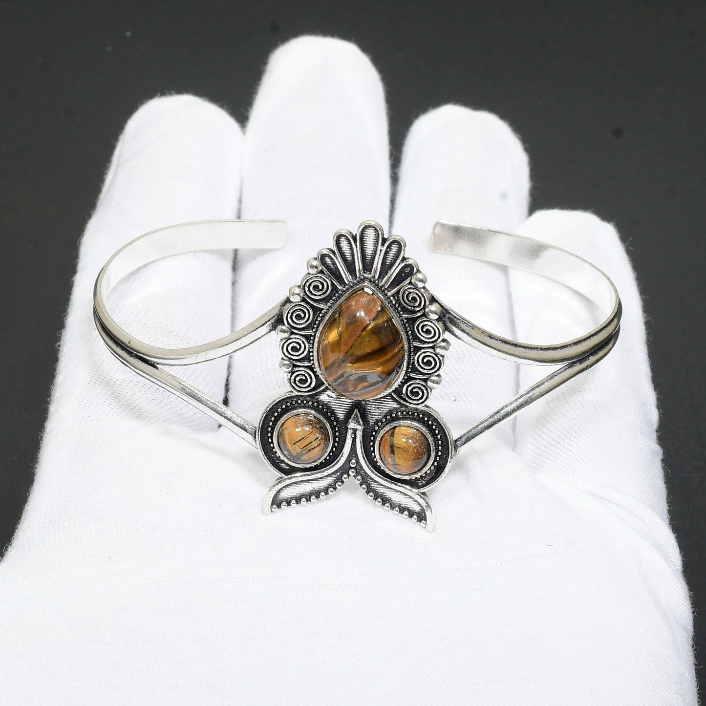 Brown Tiger Eye Gemstone Bangle
