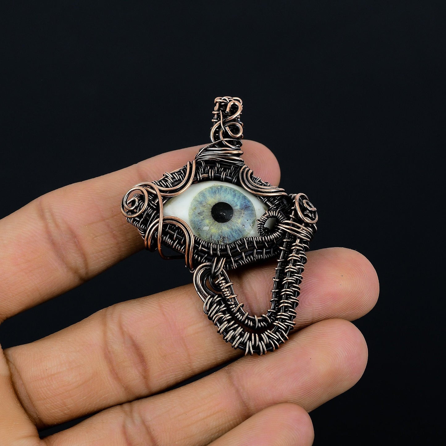 Grey Eye Gemstone Pendant