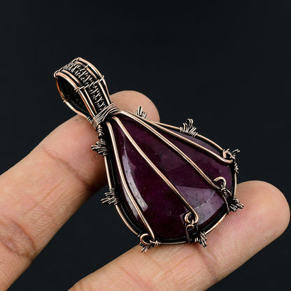 Kashmir Red Ruby Gemstone Pendant