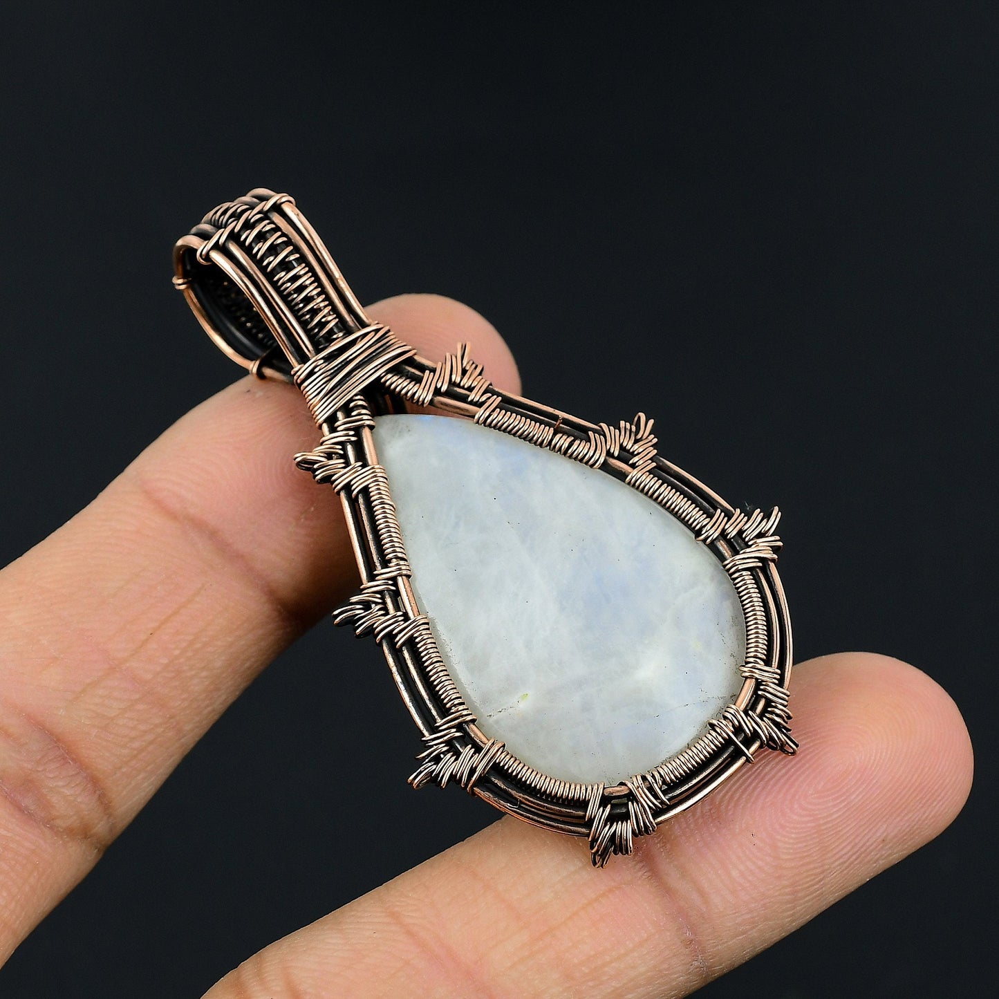 Rainbow Moonstone Gemstone Pendant