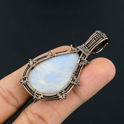 Rainbow Moonstone Gemstone Pendant