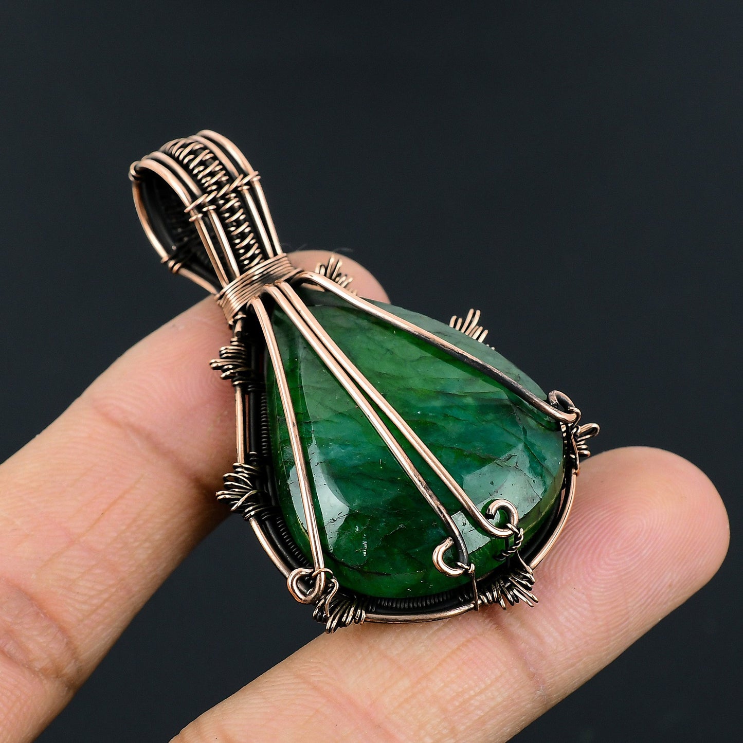 Green Emerald Gemstone Pendant