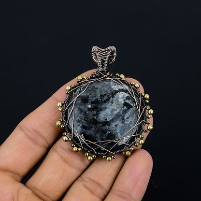 Grey Larvikite Gemstone Pendant