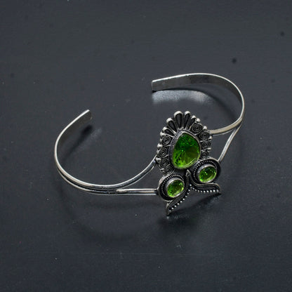 Green Peridot Gemstone Cuff