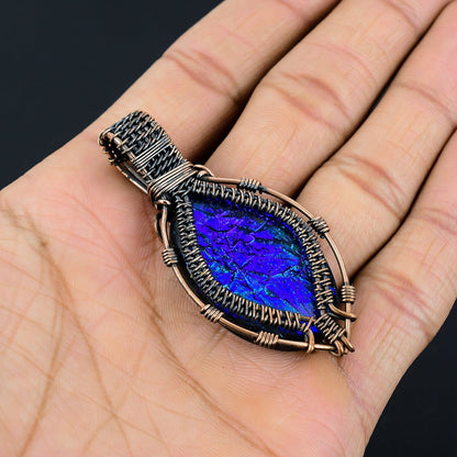 Copper Australian Triplet Opal Gemstone Pendant
