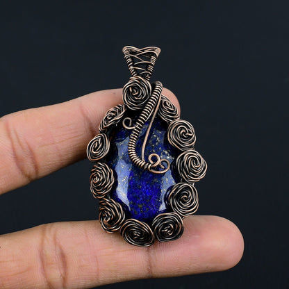 Blue Lapis Lazuli Gemstone Pendant