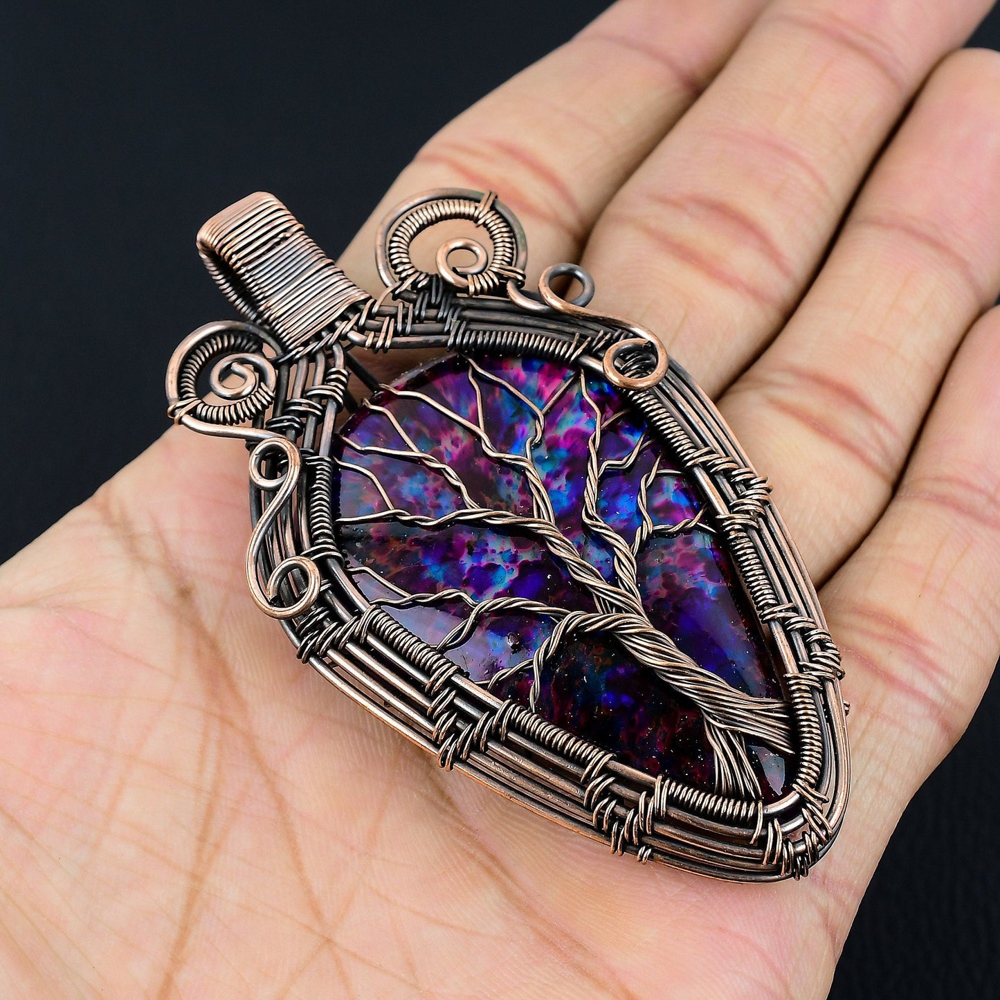 Multi-Color Labradorite Gemstone Pendant