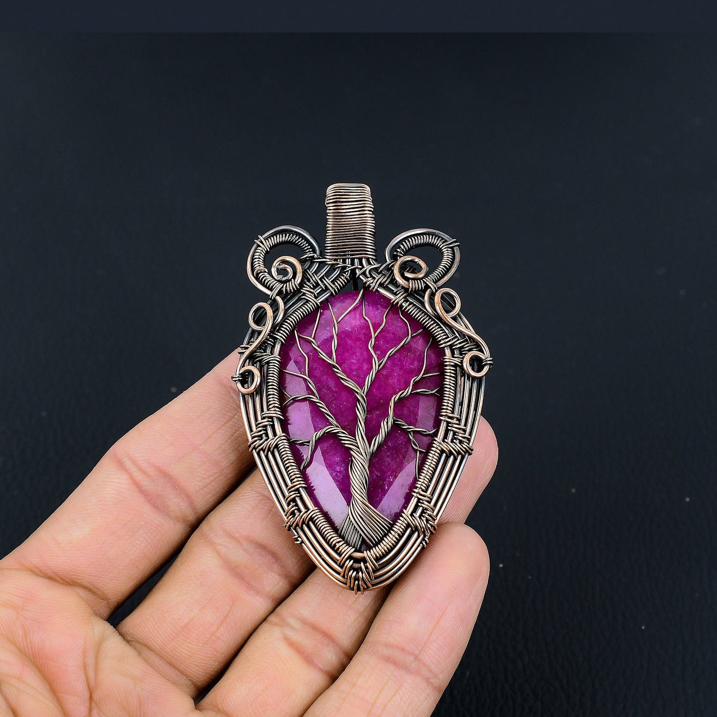 Kashmir Red Ruby Gemstone Pendant