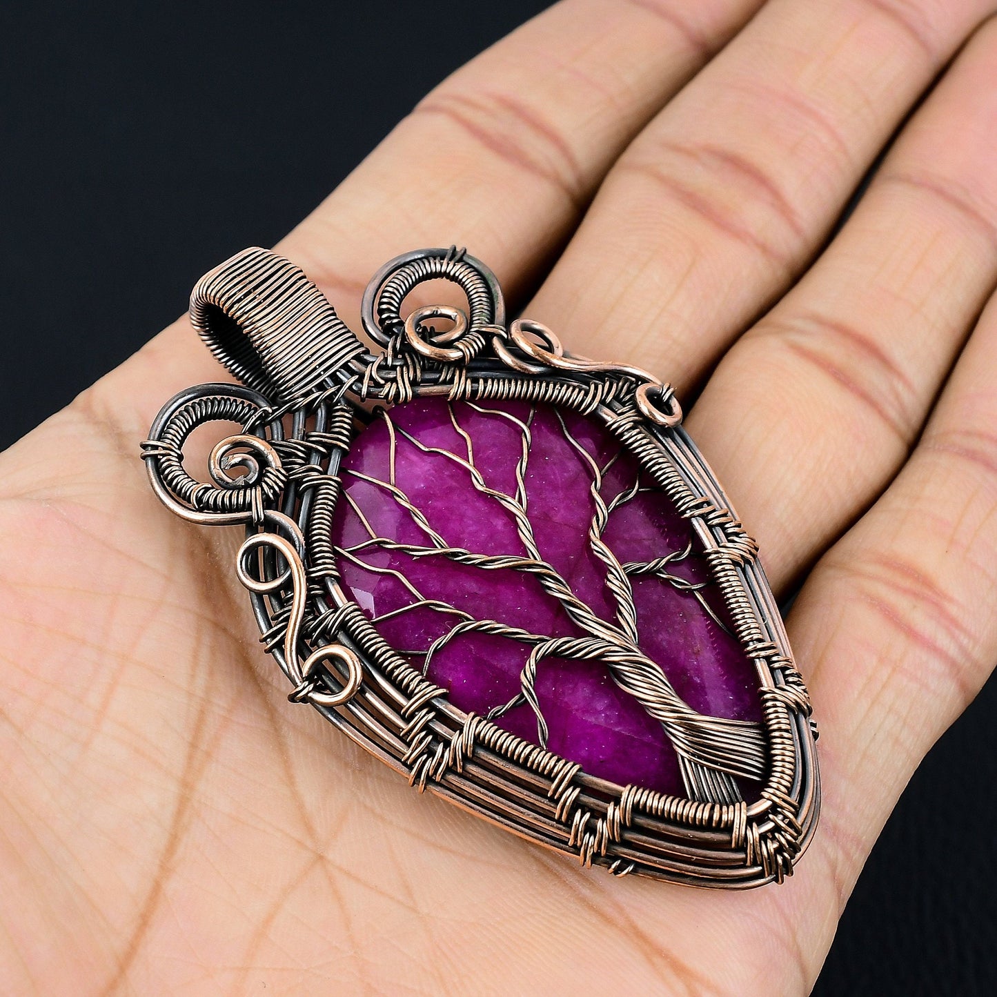Kashmir Red Ruby Gemstone Pendant