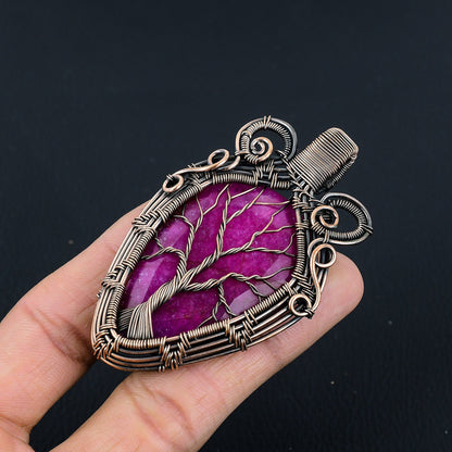 Kashmir Red Ruby Gemstone Pendant