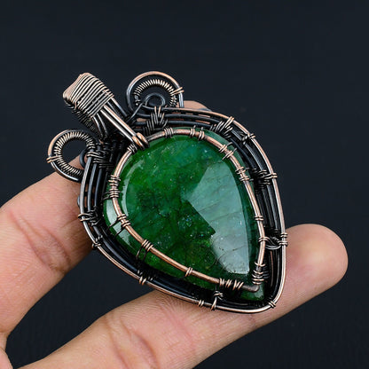 Green Emerald Gemstone Pendant