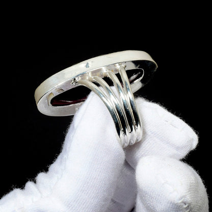 Blue Gemstone Sterling Silver Ring