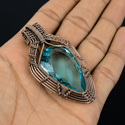 Blue Topaz Gemstone Pendant