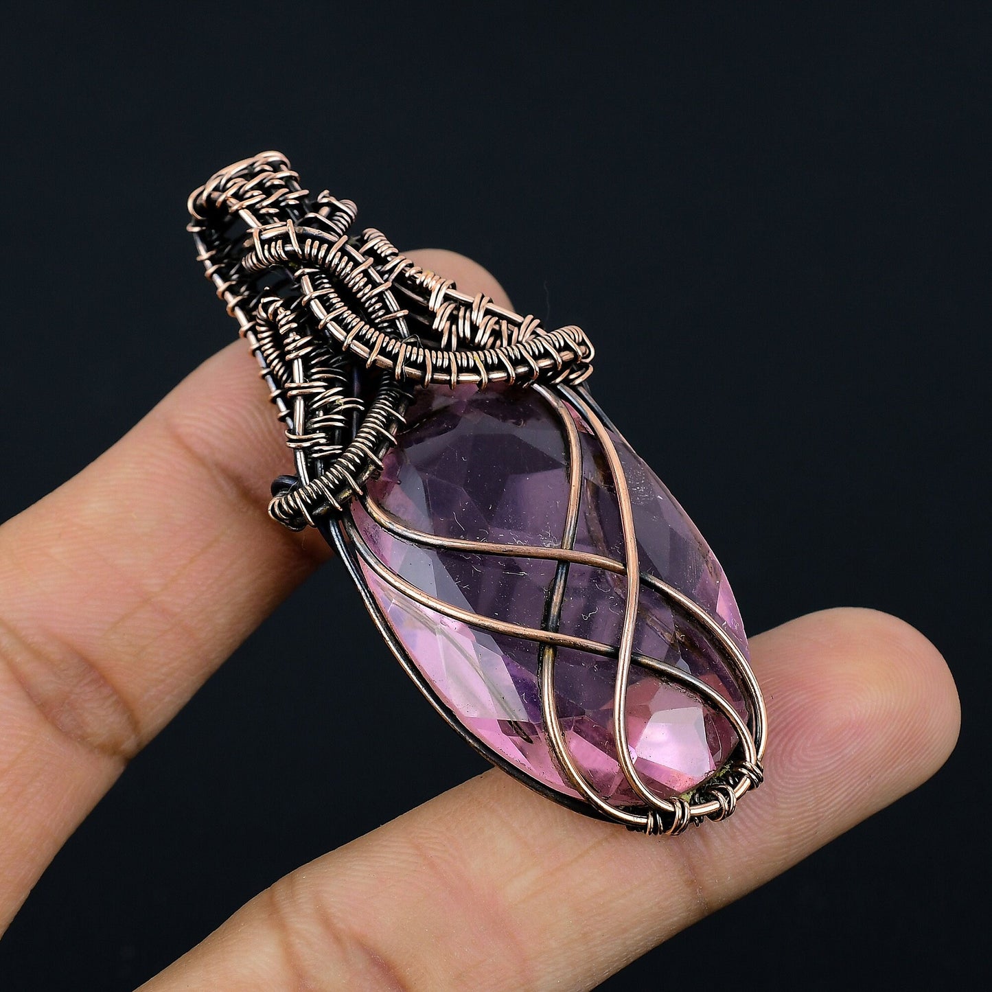Pink Kunzite Gemstone Pendant