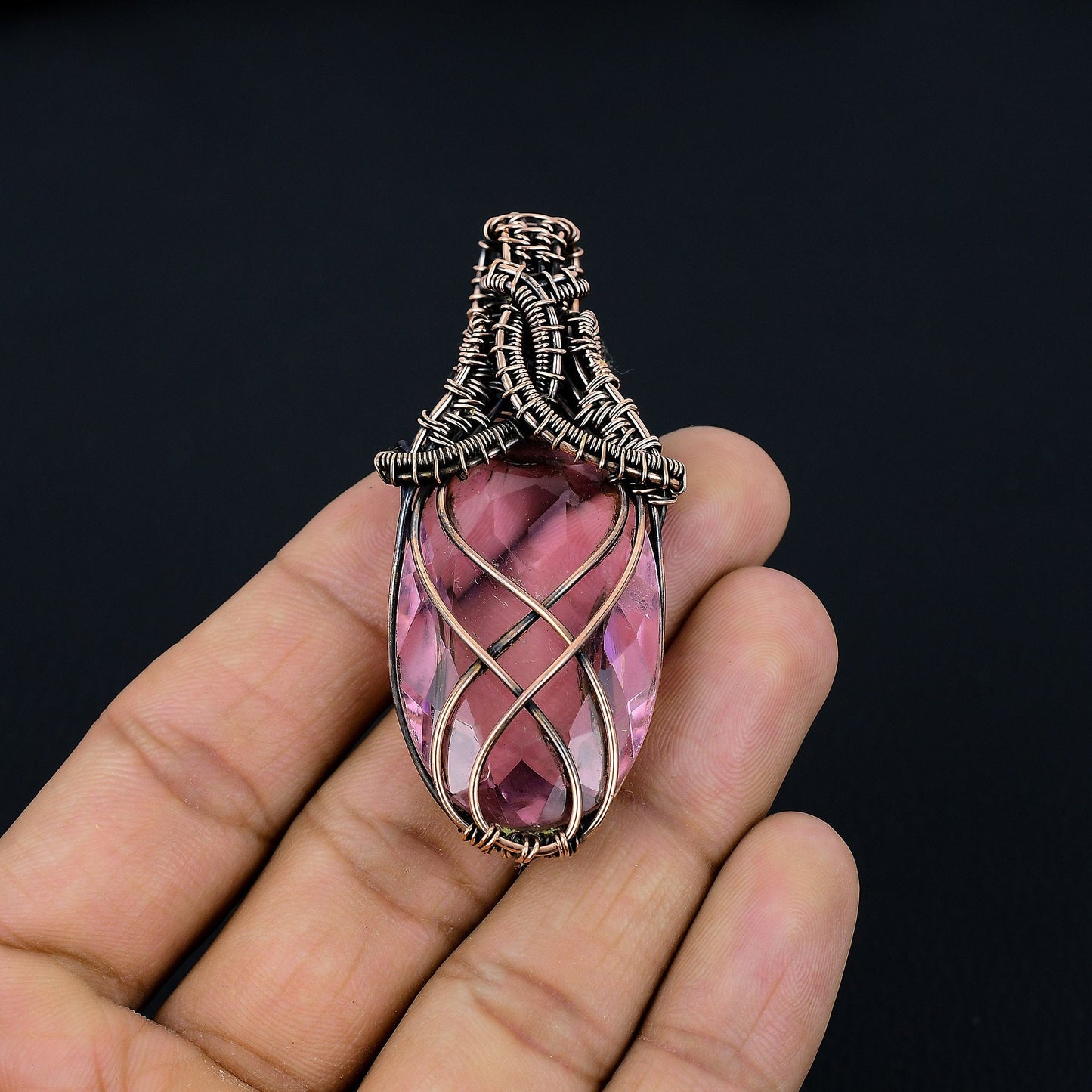 Pink Kunzite Gemstone Pendant