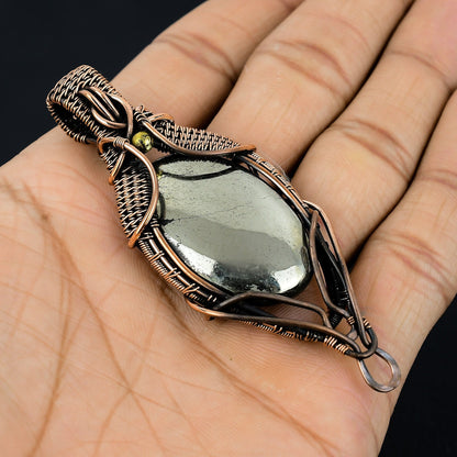 Golden Pyrite Gemstone Pendant