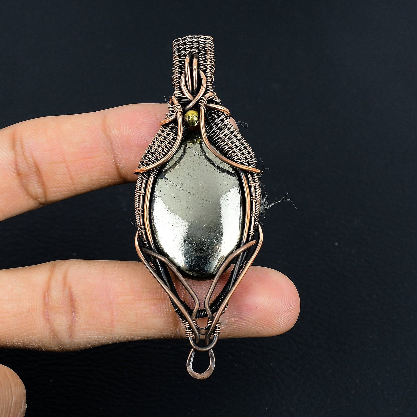 Golden Pyrite Gemstone Pendant