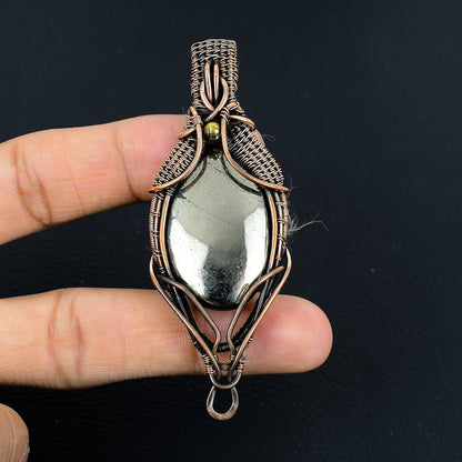 Golden Pyrite Gemstone Pendant