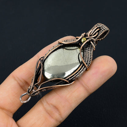 Golden Pyrite Gemstone Pendant