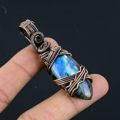 Blue Labradorite Gemstone Pendant