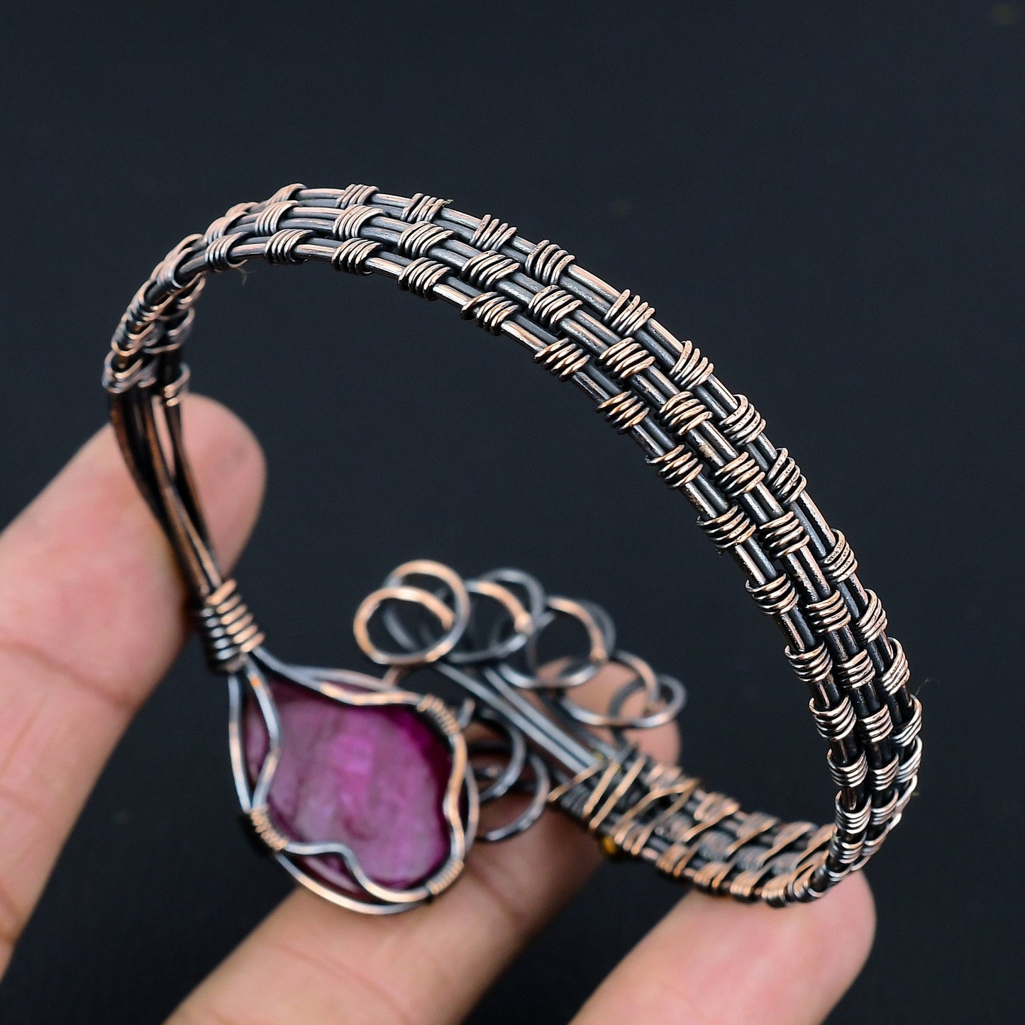 Red Ruby Gemstone Bracelet